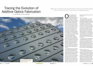 Impression of article by Marco de Visser Lumenworkx on additive optics fabrication